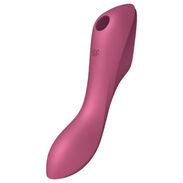 Satisfyer Curvy Trinity 3 - akuga õhulainetega 2in1 vibraator (punane)