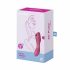 Satisfyer Curvy Trinity 3 - akutoitega õhulainetega 2in1 vibraator (punane) 