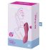 Satisfyer Curvy Trinity 3 - akuga õhulainetega 2in1 vibraator (punane)