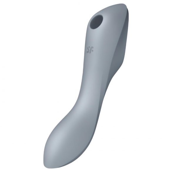 Satisfyer Curvy Trinity 3 - akuga õhulainete 2-ühes vibraator (hall)