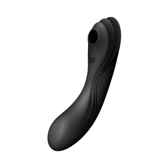 Satisfyer Curvy Trinity 4 - aku-laineimpulssien 2in1 vibraator (must) 