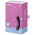 Satisfyer Curvy Trinity 4 - akuga õhulainega 2in1 vibraator (must)