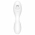 Satisfyer Curvy Trinity 5+ - nutikas õhulainetevibraator (valge) 