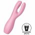 Satisfyer Threesome 3 - akuga kliitorivibraator (roosa) 