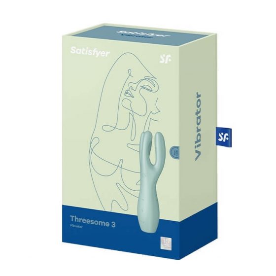 Satisfyer Threesome 3 - akuga kliitori vibraator (münt)