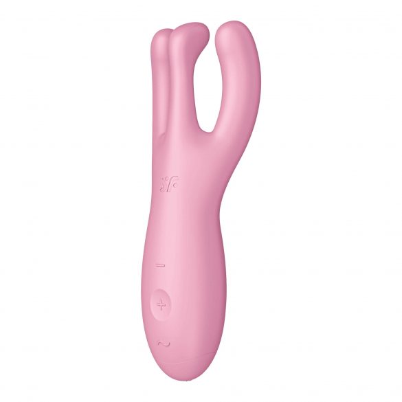 Satisfyer Threesome 4 - nutikas kliitorivibraator (roosa) 