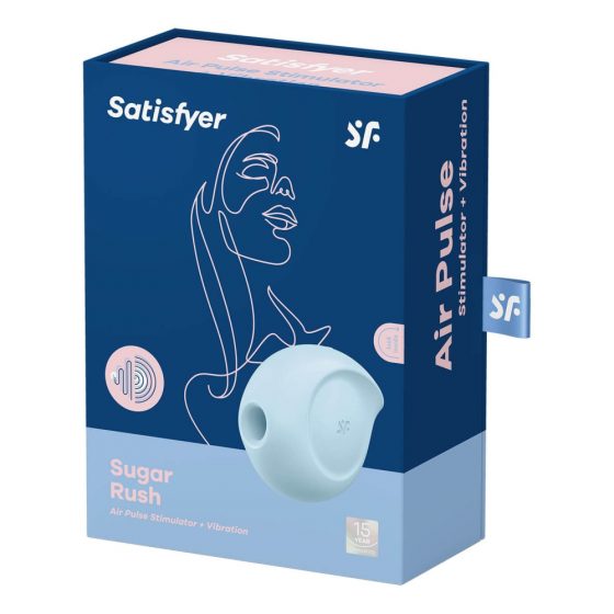 Satisfyer Sugar Rush - akuga, õhulainetega kliitorivibraator (sinine)