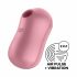 Satisfyer Cotton Candy - akutoitega õhuimpulsi kliitorivibraator (korall) 