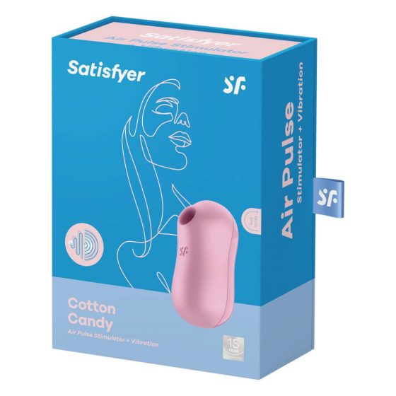 Satisfyer Cotton Candy - akuga õhulainega kliitorivibraator (lilla)