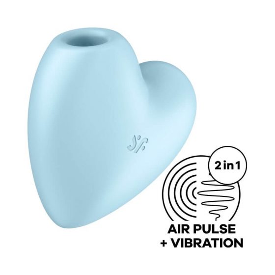 Satisfyer Cutie Heart - akuga õhulainega kliitorivibraator (sinine)