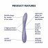 Satisfyer G-spot Flex 2 - laetav, veekindel G-punkti vibraator (lilla)