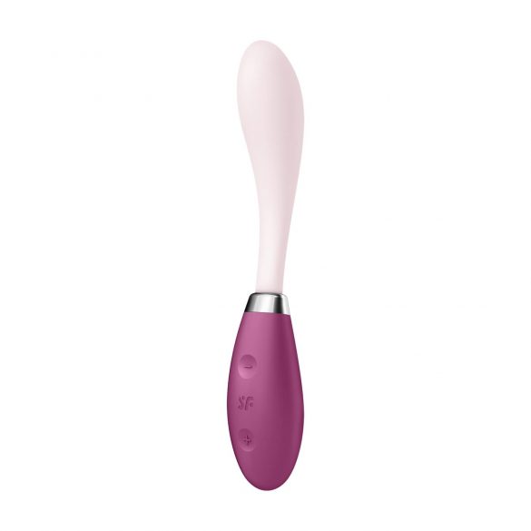 Satisfyer G-Spot Flex 3 - akulaadijaga G-punkti vibraator (roosa-bordo) 