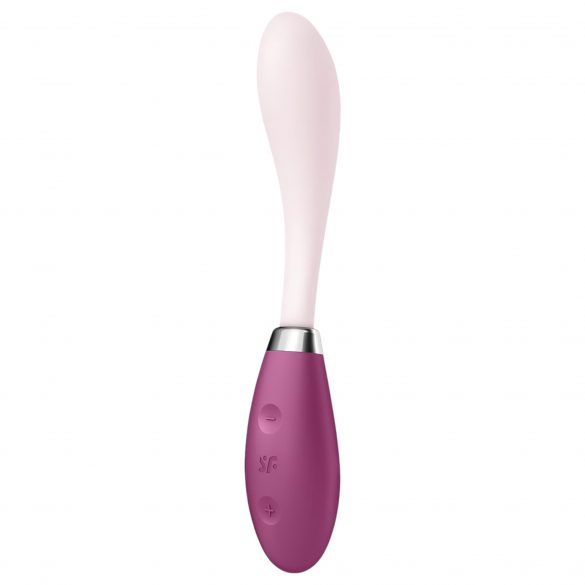 Satisfyer G-Spot Flex 3 - akulaadijaga G-punkti vibraator (roosa-bordo) 