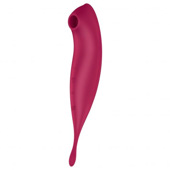 Satisfyer Twirling Pro - nutikas 2in1 kliitorivibraator (punane) 