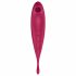 Satisfyer Twirling Pro - nutikas 2in1 kliitorivibraator (punane) 