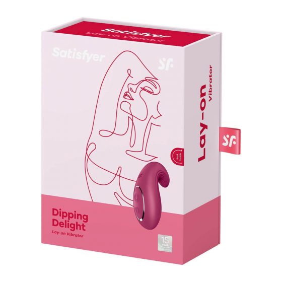Satisfyer Dipping Delight - taaslaetav kliitorivibraator (punane)