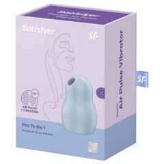   Satisfyer Pro To Go 1 – akuga, õhulainega kliitori stimulaator (sinine)