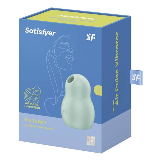 Satisfyer Pro To Go 1 - akuga, õhulainetega kliitoristimulaator (münt)