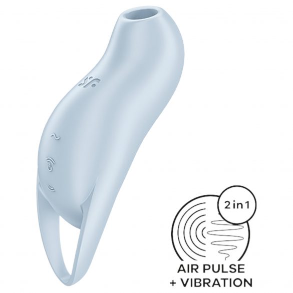 Satisfyer Pocket Pro 1 - akutoitega õhulainetega kliitori stimulaator (sinine) 