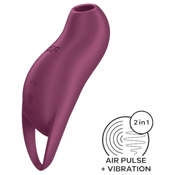 Satisfyer Pocket Pro 1 - akutoitega, õhulainetega kliitoristimulaator (lilla)