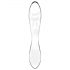 Satisfyer Dazzling Crystal 1 - 2-otsaline klaasist dildo (läbipaistev)