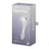 Satisfyer Dazzling Crystal 1 - 2-otsaline klaasdildo (läbipaistev) 