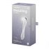 Satisfyer Dazzling Crystal 1 - 2-otsaline klaasist dildo (läbipaistev)