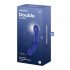 Satisfyer Double Crystal - 2-otsaline klaasdildo (sinine) 