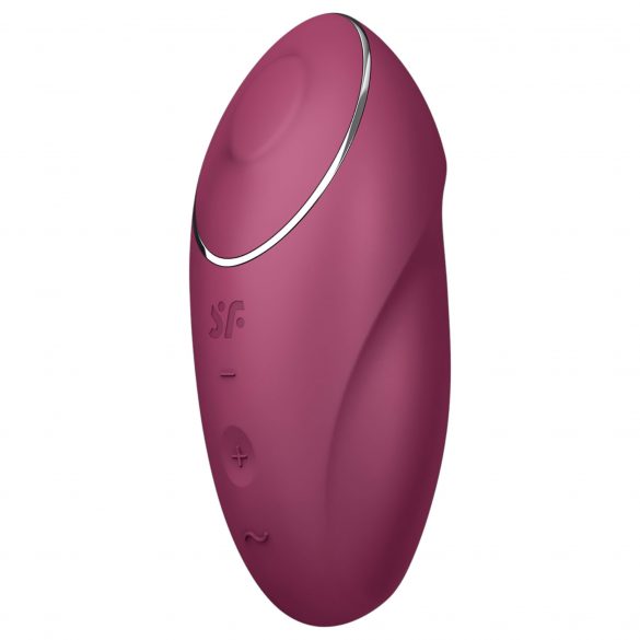 Satisfyer Tap & Climax 1 - 2in1 vibraator ja kliitoristimulaator (punane)