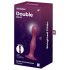 Satisfyer Double Ball-R - iminapagaaluseline kaalutud dildo (punane)