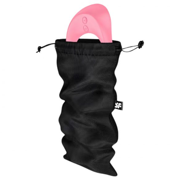 Satisfyer Treasure Bag - diskreetne hoiukott - keskmine (must)