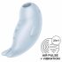 Satisfyer Seal You Soon - akuga, õhulainetega kliitoristimulaator (sinine) 