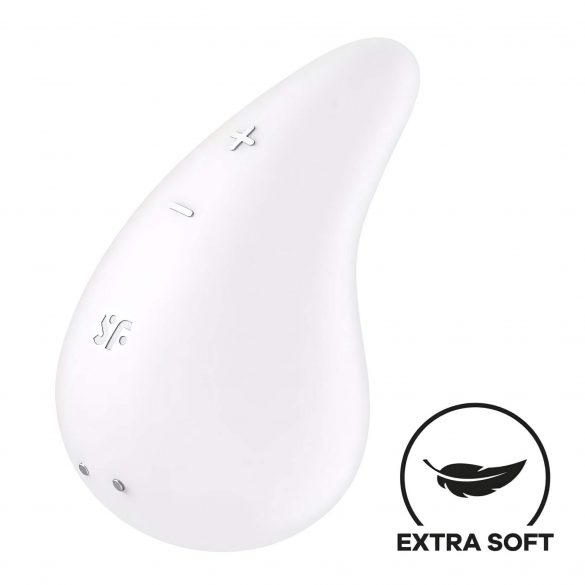 Satisfyer Dew Drop - akutoitega, veekindel kliitorivibraator (valge) 