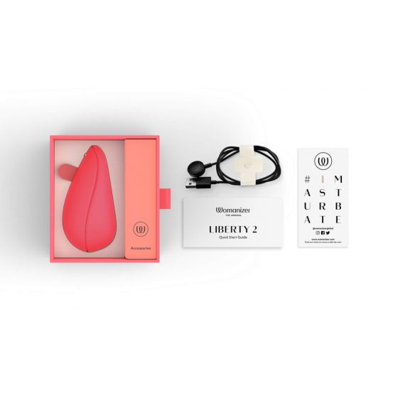 Womanizer Liberty 2 – akuga õhulainega kliitoristimulaator (roosa)