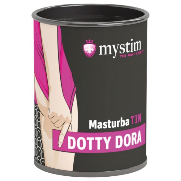 Mystim Dotty Dora - täpiline masturbaator (valge)