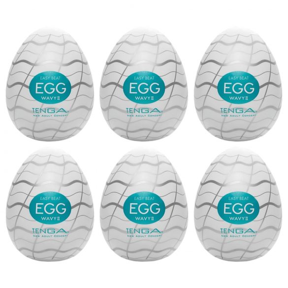 TENGA Egg Wavy II - masturbeeriv muna (6 tk)