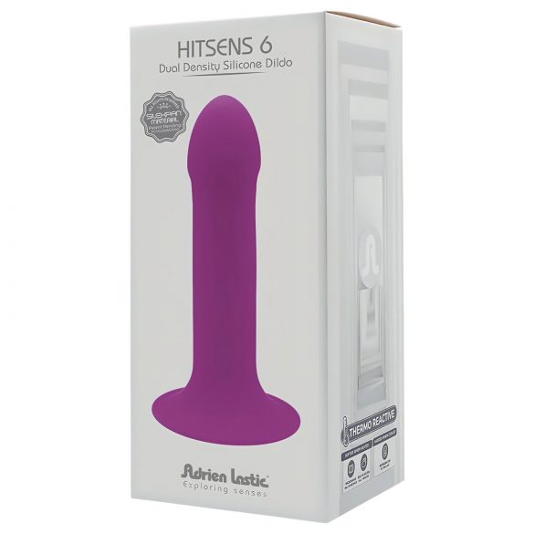 Hitsens 6 - kohandatav, iminapaga peenisepea dildo (lilla)