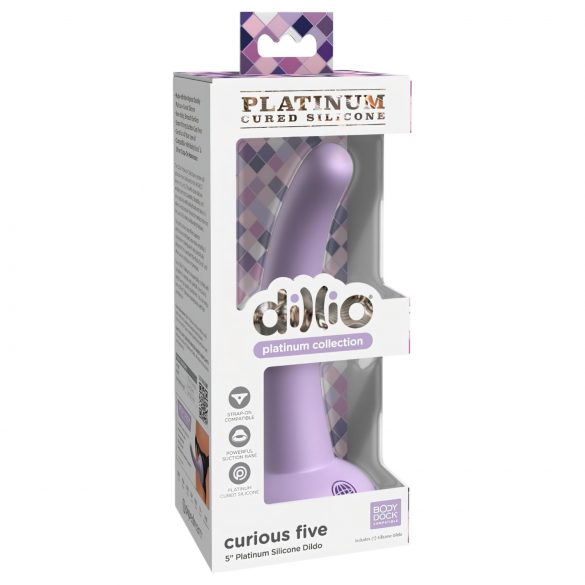 Dillio Curious Five - iminapaga silikoonist dildo (15cm) - lilla