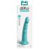 Dillio Slim Seven - iminapaga kinnitusega stimuleeriv dildo (20 cm) - türkiis