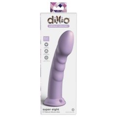   Dillio Super Eight - iminapõhjaga silikooni dildo (21 cm) - lilla
