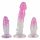 Crystal Clear - anaaltreeningu komplekt - 3tk (läbipaistev-roosa)
