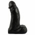 Realistixxx Real Giant - hiiglaslik munanditega dildo - 22 cm (must) 