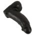 Realistixxx Real Giant - hiiglaslik munanditega dildo - 22 cm (must)