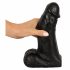 Realistixxx Real Giant - hiiglaslik munanditega dildo - 22 cm (must) 