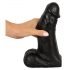 Realistixxx Real Giant - hiiglaslik munanditega dildo - 22 cm (must)