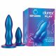 Durex Deep & Deeper - anaaldildode komplekt - 2-osaline (sinine) 