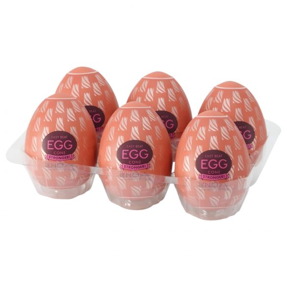 TENGA Egg Cone Stronger - masturbeerimismuna (6tk)