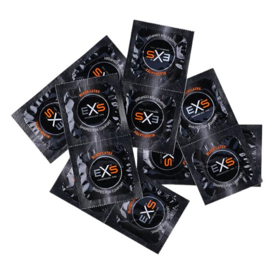 EXS Black - lateks kondoom - must (12 tk)
