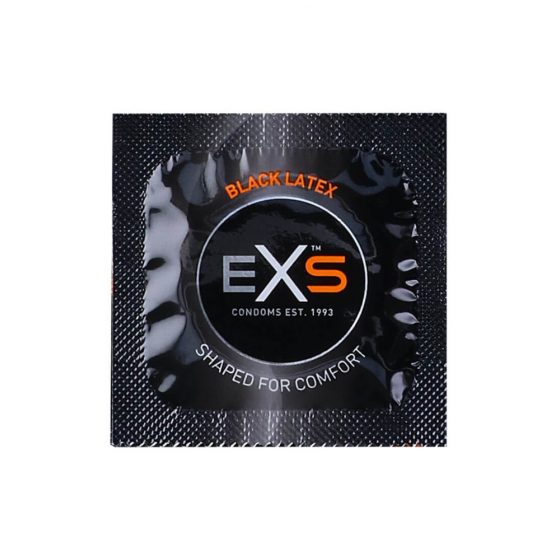 EXS Black - lateks kondoom - must (12 tk)
