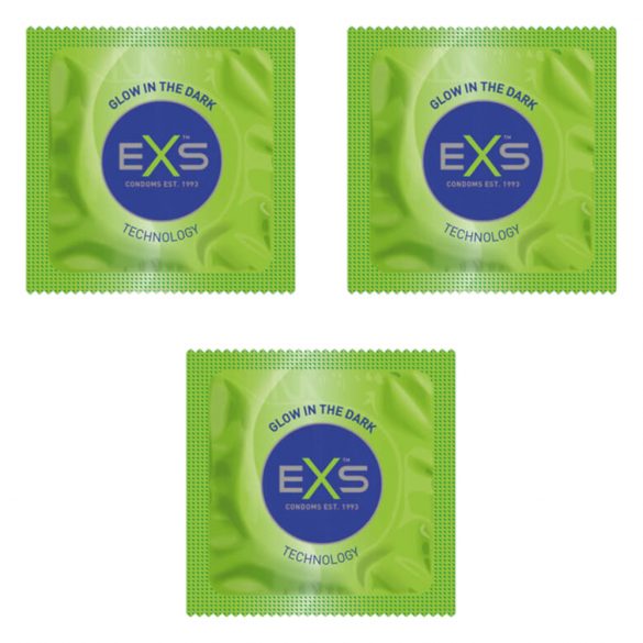 EXS Helendav - helendavad kondoomid (3 tk)